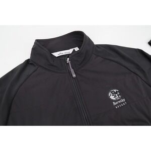 Peter Millar Hybrid Jacket Mens Medium Black Quilted Full Zip Barnsley Resort